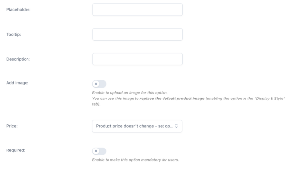 Input field